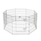 Pet Adobe Pet Adobe Folding Metal Playpen with Eight 24 "x 30 "Panels with Latching Door for Dogs Black 959085LJO - alternate 7